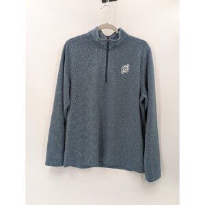 Rhone x Peloton‎ Sweater Mens Large Blue 1/4 Zip Pullover Sweater Athleisure